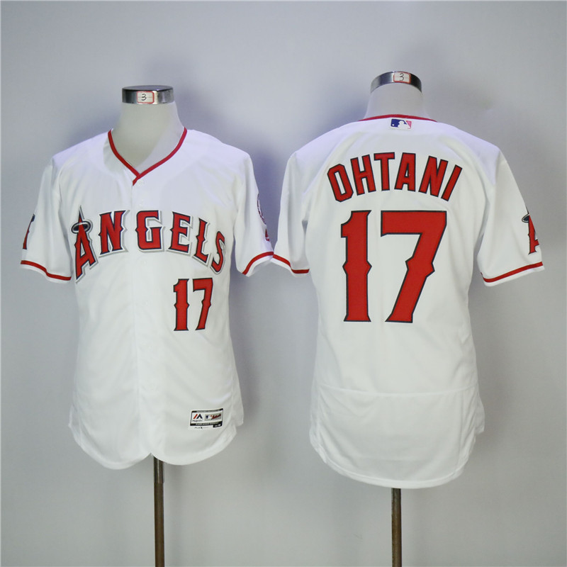 Men's Los Angeles Angels #17 Shohei Ohtani White Flexbase Stitched MLB Jersey
